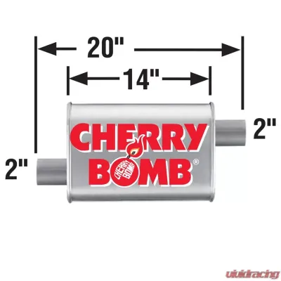 Muffler - Cherry Bomb Turbo - 16813CB