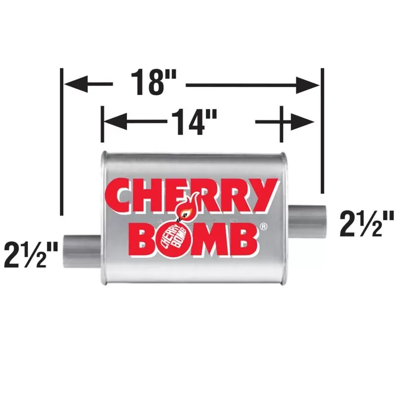 Muffler - Cherry Bomb Turbo - 16832CB