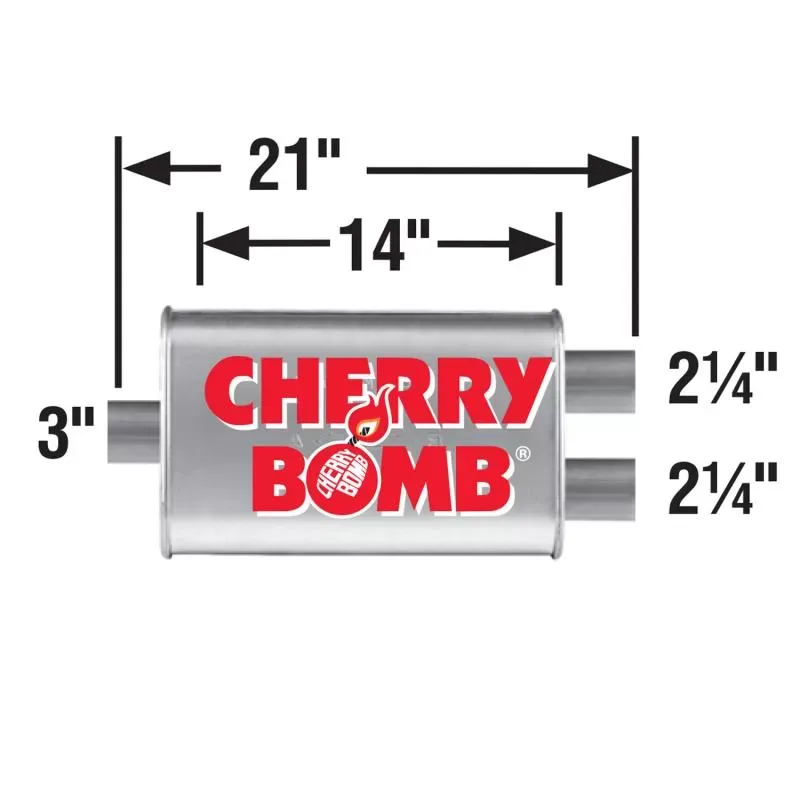 Muffler - Cherry Bomb Turbo - 16835CB