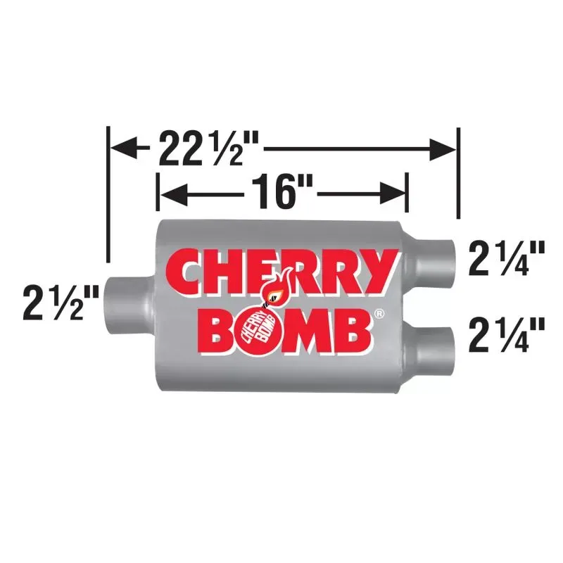 Muffler - Cherry Bomb Vortex - 88107CB