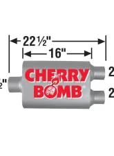 Muffler - Cherry Bomb Vortex                                     - 88107CB - Image 2