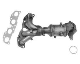 CARB Compliant Direct Fit OBDII Manifold Converter Nissan Altima Front 2007 2.5L 4-Cyl