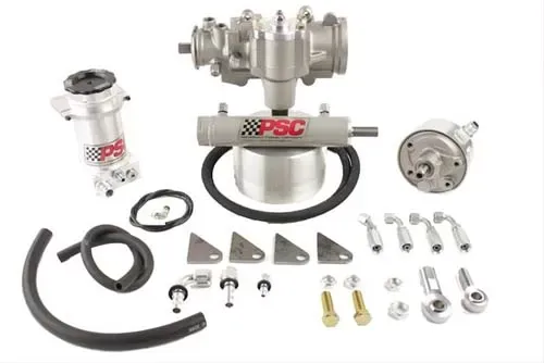 Cylinder Assist Steering Kit, 1970-79 Jeep CJ with Factory Power Steering (32-38 Inch Tire Size) PSC Performance Steering Components - SK110