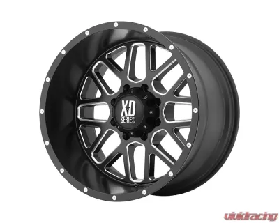 XD Series XD820 Grenade Wheel 20x10 5x5x127 -24mm Satin Black Milled - XD82021050924N