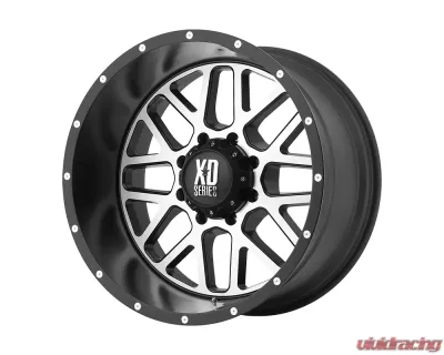 XD Series XD820 Grenade Wheel 22x12 8x8x170 -44mm Satin Black Machined Face - XD82022287544N