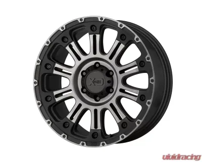 XD Series XD829 Hoss II Wheel 17x9 6x6x139.7 +18mm Satin Black Machined Gray Tint - XD82979068418