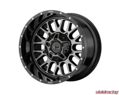 XD Series XD842 Snare Wheel 20x9 8x165.1 +18mm Gloss Black Gray Tint - XD84229080318