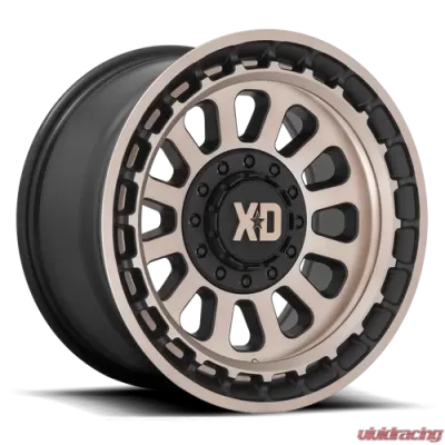 XD XD856 Omega Wheel 17x9 Blank -12mm Satin Black w/Bronze Tint - XD85679000612N