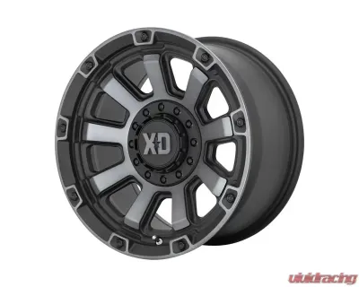XD Series Gauntlet Wheel 20x10 5X5/5.5 -18mm Satin Black w/Gray Tint - XD85221035418N