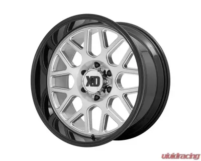 XD Series XD849 Grenade 2 Wheel 22x10 6x135 -18mm Brushed Milled With Gloss Black Lip - XD84922063518N