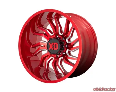XD Series XD858 Tension Wheel 22x10 8x165.1 -18 Candy Red Milled - XD85822080918N