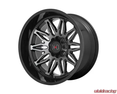 XD Series XD859 Gunner Wheel 20x10 5x127/5x139.7 -18 Gloss Black Machined With Gray Tint - XD85921035418N
