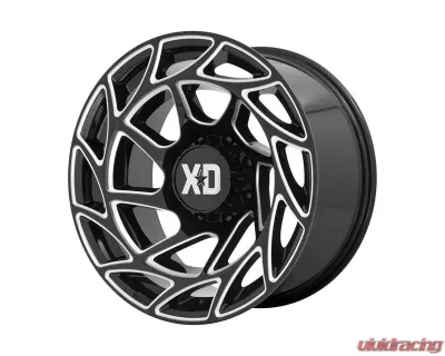 XD XD860 Onslaught Wheel 20x9 8x165.10 0mm Gloss Black Milled - XD86029080300