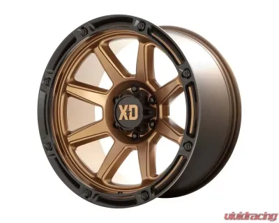 XD XD863 Wheel 20x12 5X127 -44mm Matte Bronze With Black Lip - XD86321250644N