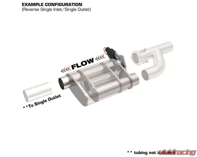 3.00 Inch Reverse Muffler with QTEC30 Quick Time Performance - 13301C