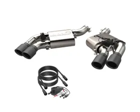 2016-2021 Camaro SS 6.2L Screamer Exhaust Axle Back 3 Inch Quad Tip Bumper Black Tips Quick Time Performance