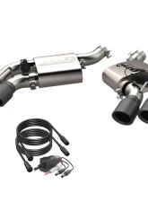 2016-2021 Camaro SS 6.2L Screamer Exhaust Axle Back 3 Inch Quad Tip Bumper Black Tips Quick Time Performance                                     - 400117B - Image 2