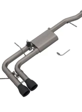 2014-2018 Chevrolet Silverado & GMC Sierra 1500 4.8/5.3L EC/SB, CC/SB Screamer Exhaust Catback Side Exit Black Tips Quick Time Performance                                     - 410014B - Image 2