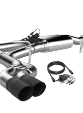 2015-2019 Ford F-150 Super Cab/6.5' Bed, Super Crew Cab/5.5'Bed 145 Inch Wheel Base Screamer Exhaust Catback Black Tips Quick Time Performance                                     - 440015B - Image 2