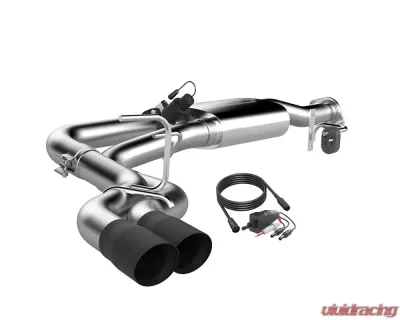 2015-2019 Ford F-150 Super Cab/6.5' Bed, Super Crew Cab/5.5'Bed 145 Inch Wheel Base Screamer Exhaust Catback Black Tips Quick Time Performance - 440015B