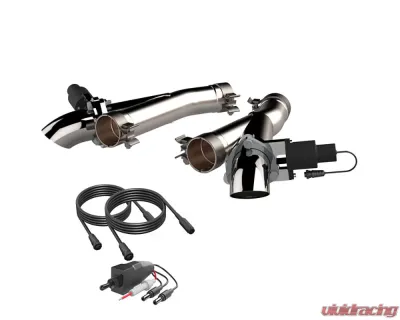 2012-2019 Jeep Grand Cherokee SRT 6.4L, 2018-2019 Jeep Grand Cherokee Trackhawk 6.2L, 2018-2019 Dodge Durango SRT 6.4L Aggressor Cutout Pipes Quick Time Performance - 527112