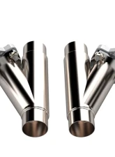 Dual 2.25 Inch QTEC Electric Cutout Combo Kit Quick Time Performance                                     - QTEC45CP - Image 4