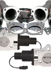 Dual 2.25 Inch QTEC Electric Cutout Combo Kit Quick Time Performance                                     - QTEC45CP - Image 6