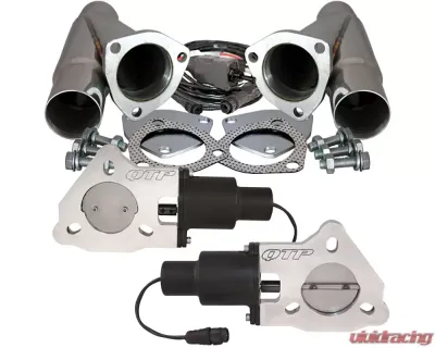 Dual 2.25 Inch QTEC Electric Cutout Combo Kit Quick Time Performance - QTEC45CP