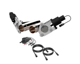 Dual 2.25 Inch QTEC Electric Cutout Combo Kit Quick Time Performance