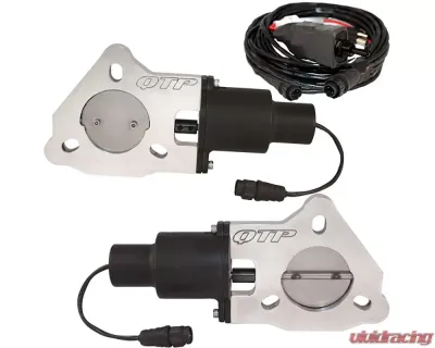 Dual 2.25 Inch QTEC Electric Cutout Valves Quick Time Performance - QTEC45
