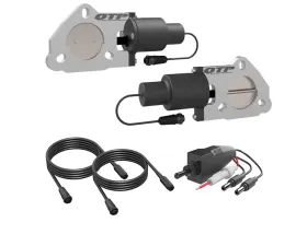 Dual 2.25 Inch QTEC Electric Cutout Valves Quick Time Performance