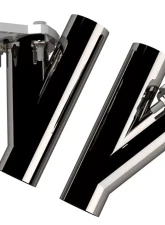 2.50 Inch Dual QTEC Electric Cutout Combo Kit Quick Time Performance                                     - QTEC50CP - Image 2