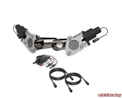 2.50 Inch Dual QTEC Electric Cutout Combo Kit Quick Time Performance - QTEC50CP