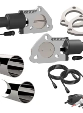 2.50 Inch Dual QTEC Electric Cutout DIY Combo Kit Quick Time Performance                                     - QTEC50DIY - Image 5