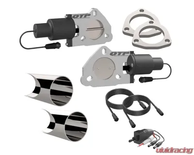 2.50 Inch Dual QTEC Electric Cutout DIY Combo Kit Quick Time Performance - QTEC50DIY