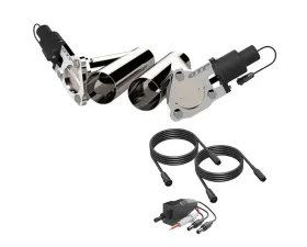 3.00 Inch Dual QTEC Electric Cutout Combo Kit Quick Time Performance
