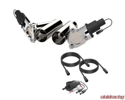 3.00 Inch Dual QTEC Electric Cutout Combo Kit Quick Time Performance - QTEC60CP