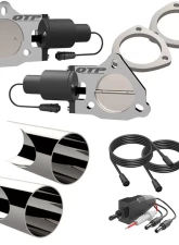 3.00 Inch Dual QTEC Electric Cutout DIY Combo Kit Quick Time Performance                                     - QTEC60DIY - Image 5