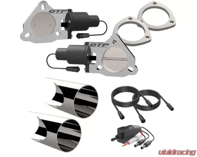 3.00 Inch Dual QTEC Electric Cutout DIY Combo Kit Quick Time Performance - QTEC60DIY