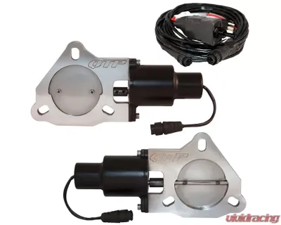Dual 3.00 Inch QTEC Electric Cutout Valves Quick Time Performance - QTEC60