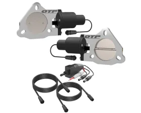 Dual 3.00 Inch QTEC Electric Cutout Valves Quick Time Performance