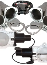 3.50 Inch Dual QTEC Electric Cutout Combo Kit Quick Time Performance                                     - QTEC70CP - Image 6