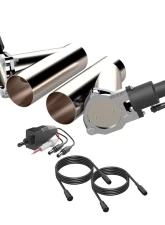 3.50 Inch Dual QTEC Electric Cutout Combo Kit Quick Time Performance                                     - QTEC70CP - Image 6