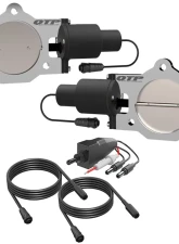 3.50 Inch Dual QTEC Electric Cutout Combo Kit Quick Time Performance                                     - QTEC70CP - Image 4