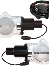 Dual 3.50 Inch QTEC Electric Cutout Valves Quick Time Performance                                     - QTEC70 - Image 2