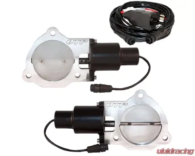 Dual 3.50 Inch QTEC Electric Cutout Valves Quick Time Performance - QTEC70