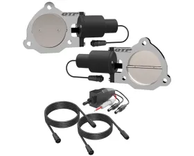 Dual 3.50 Inch QTEC Electric Cutout Valves Quick Time Performance