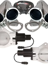 4.00 Inch Dual QTEC Electric Cutout Combo Kit Quick Time Performance                                     - QTEC80CP - Image 3