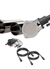 4.00 Inch Dual QTEC Electric Cutout Combo Kit Quick Time Performance                                     - QTEC80CP - Image 7