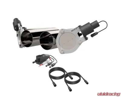 4.00 Inch Dual QTEC Electric Cutout Combo Kit Quick Time Performance - QTEC80CP